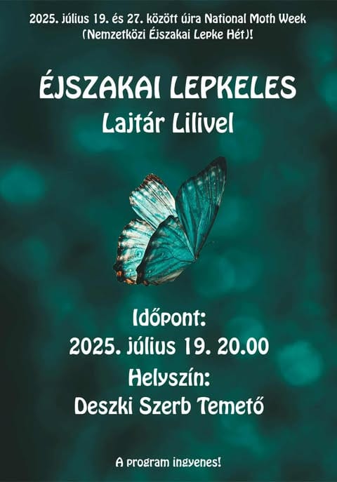 Lepkelesre hívja a közönséget a National Geographic szerzője